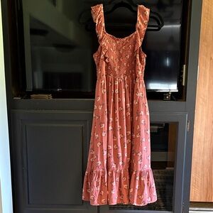 As U Wish Textured Floral Dress